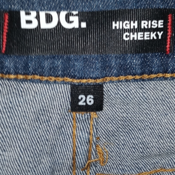 UO BDG Suede High Rise Cheeky Shorts - Picture 3 of 3